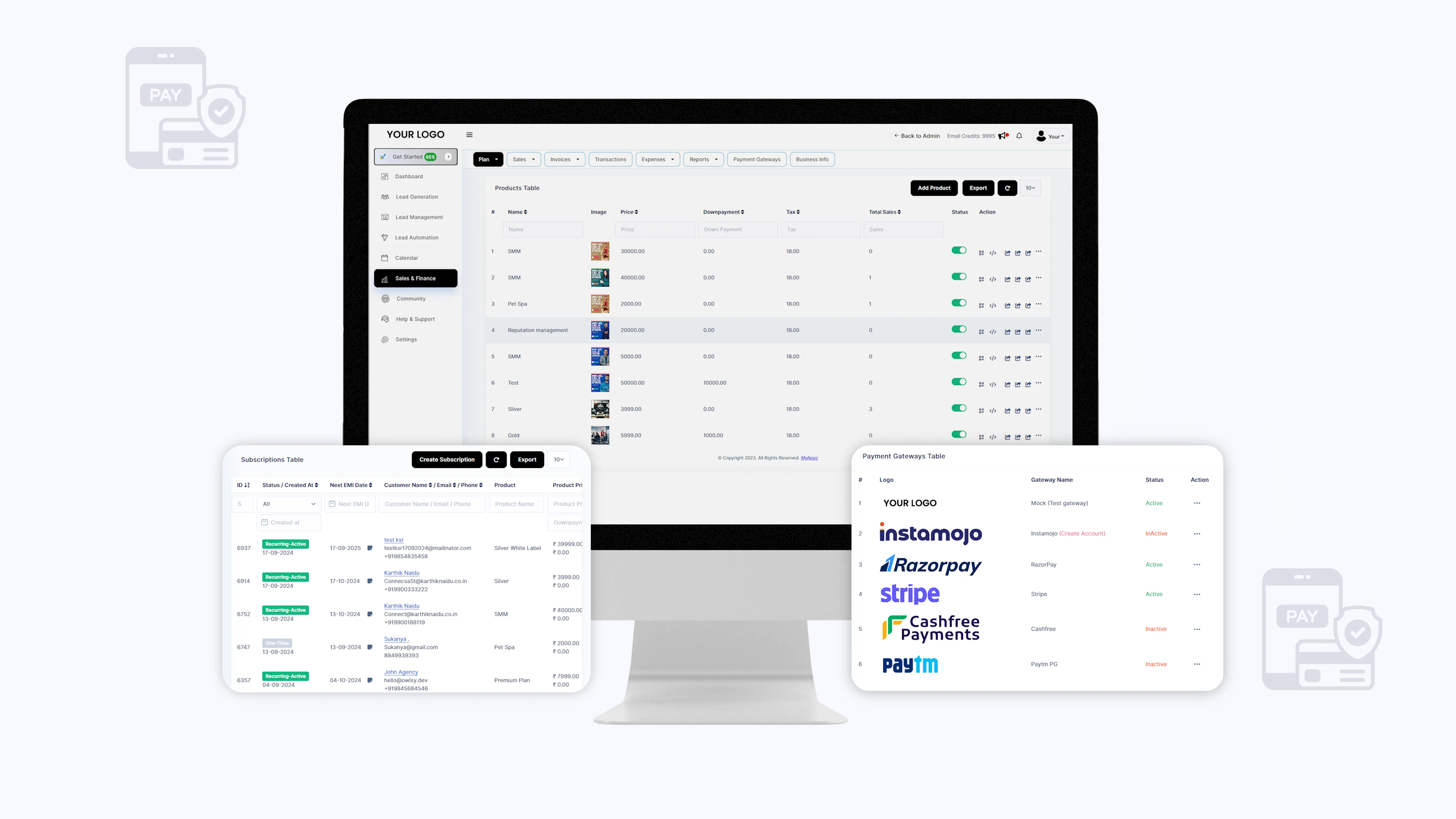 Sales and marketing analytics inside ContentConcepts